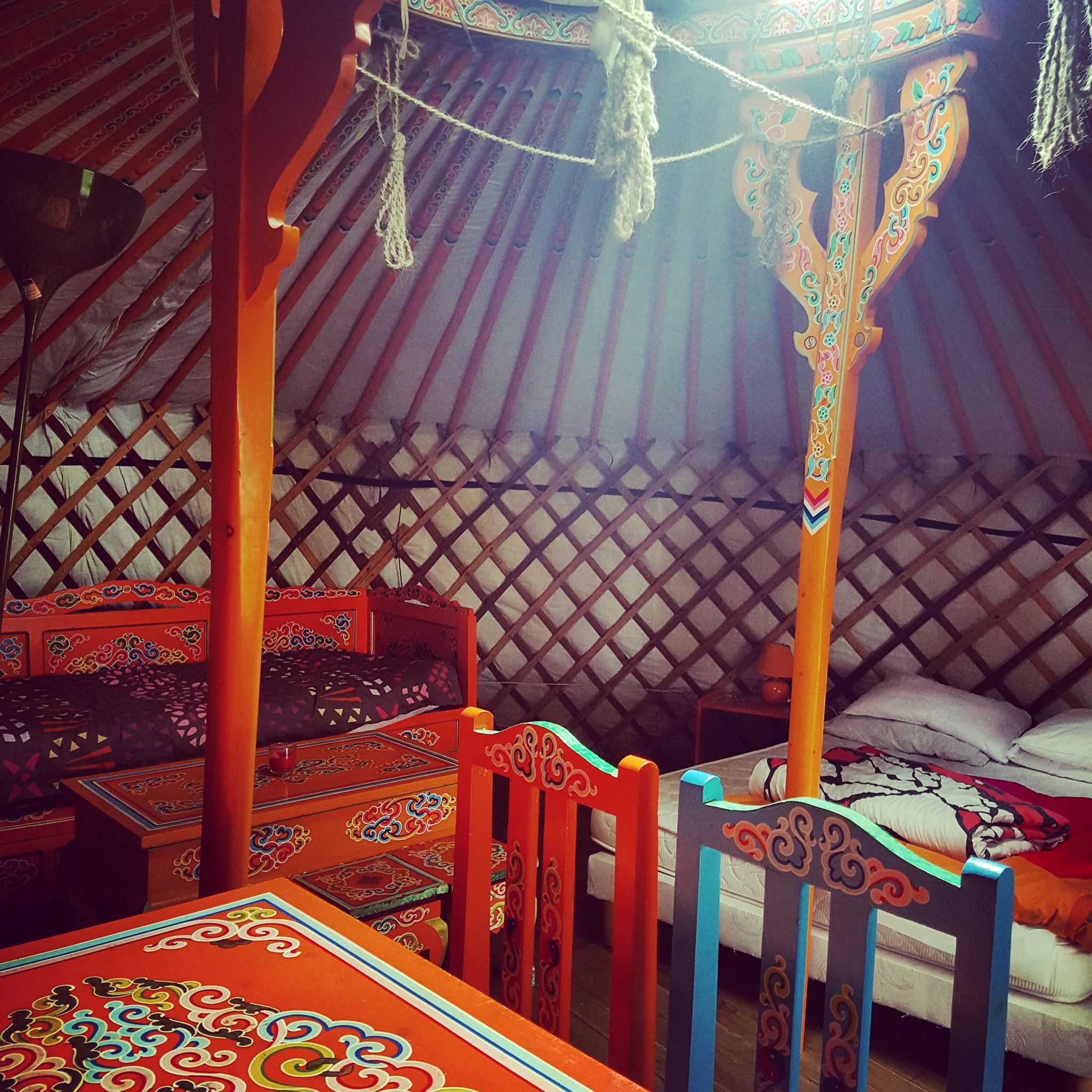 Vacances de hippie au village de yourtes de SaintMalo